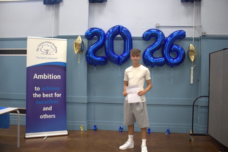 Pupils celebrate best results ever at The Cornerstone Academy