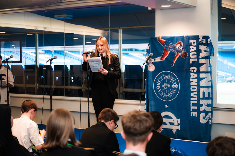 Heath Lane Academy pupil's speech wins prize at Stamford Bridge event