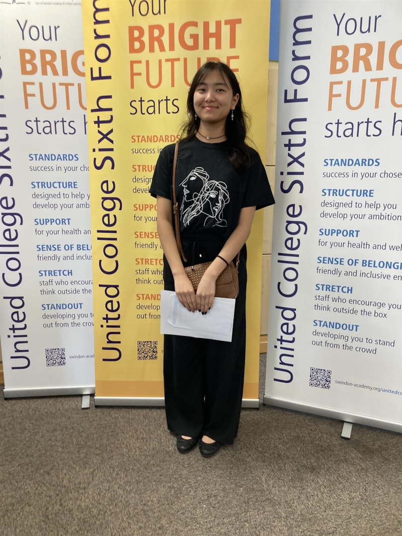 Continued A Level success at United College Sixth Form in Swindon