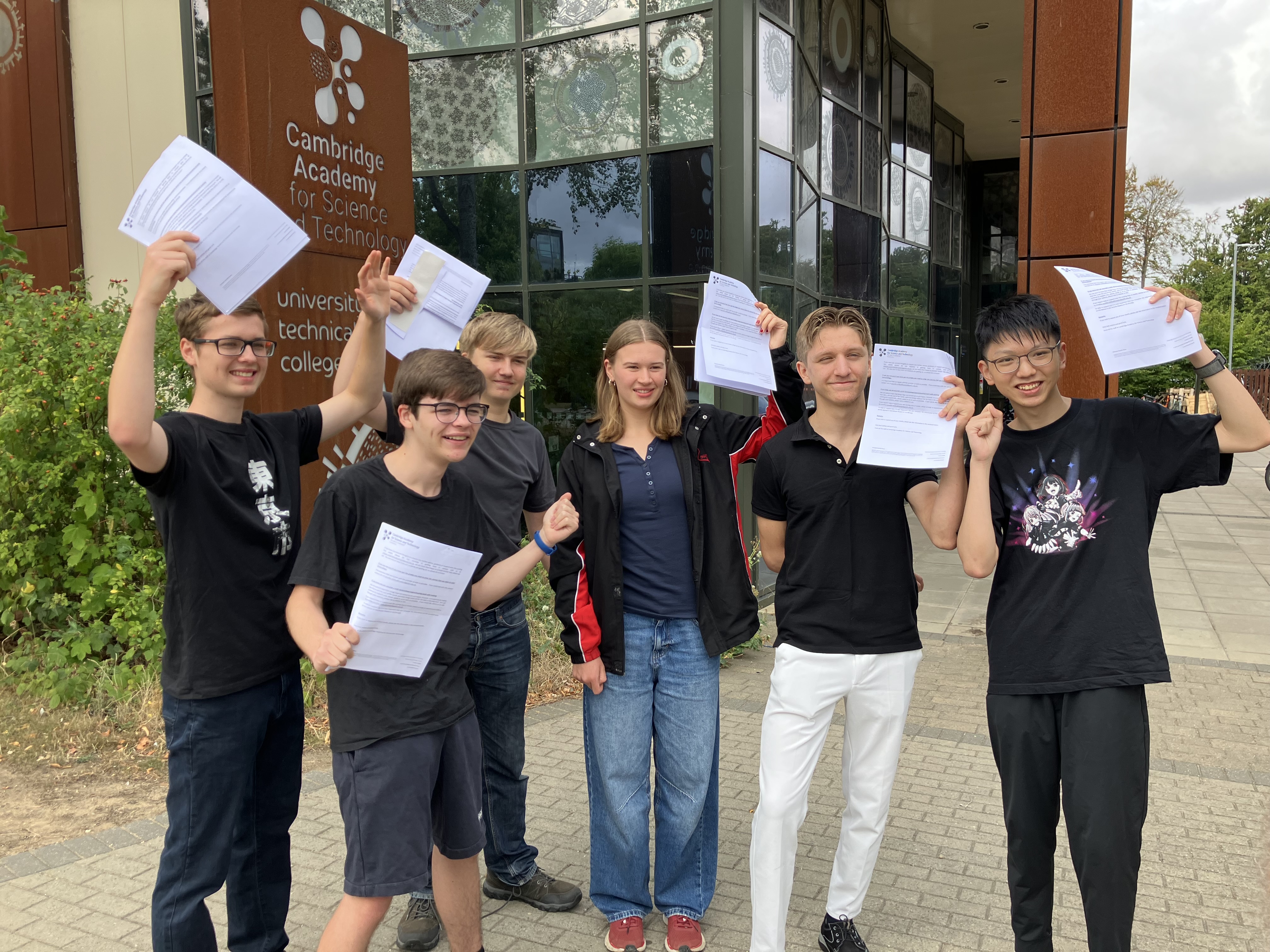 Stream of Grade 9s for GCSE Students at Cambridge Academy for Science and Technology