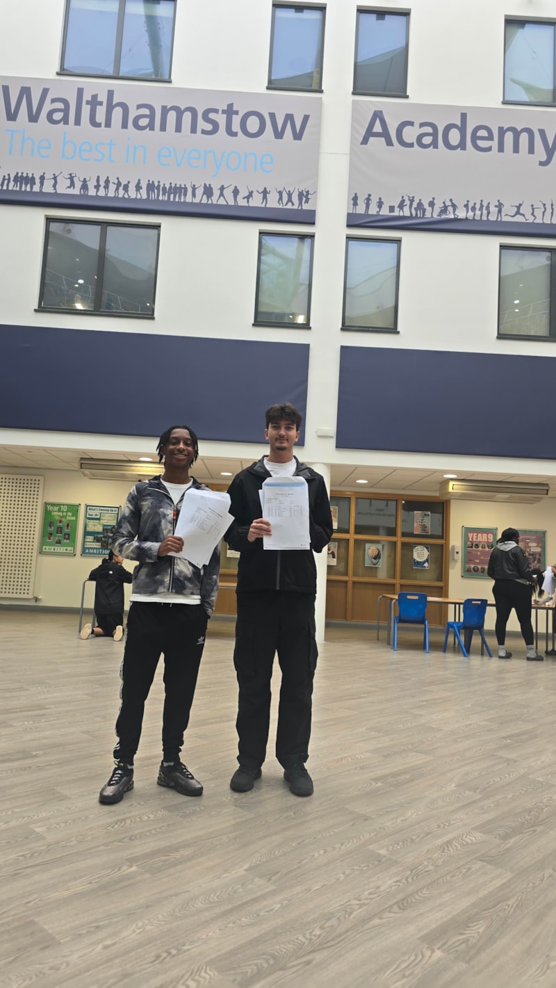 Walthamstow Academy Students Celebrate GCSE Triumph