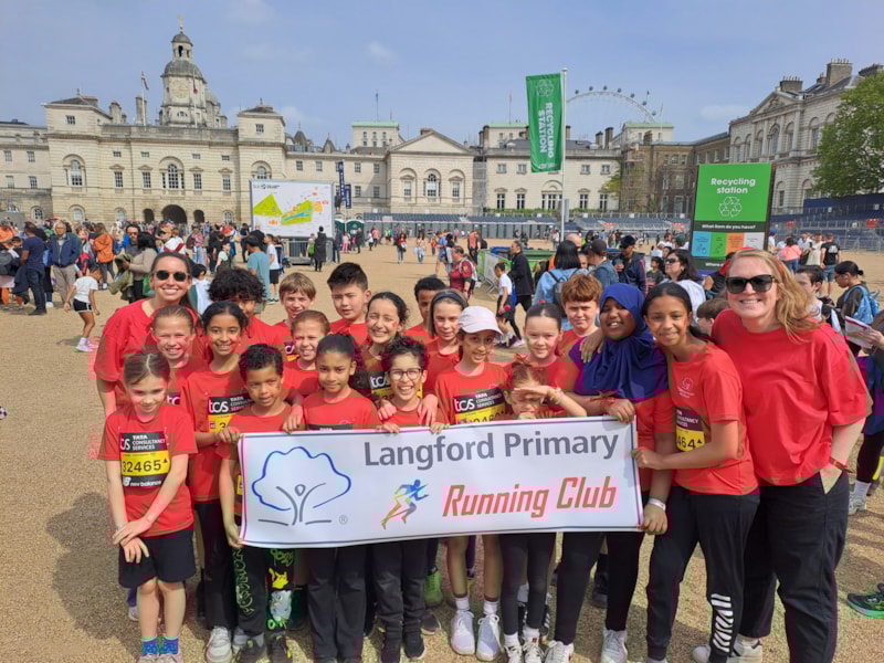 Langford Primary School Pupils Go for Gold in Mini Marathon