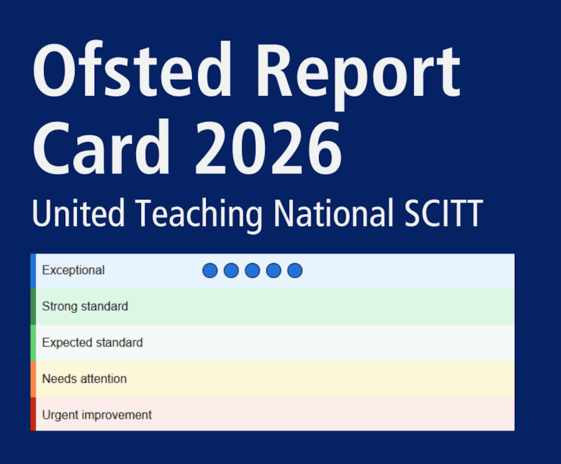 United Teaching rated ‘Exceptional’ in every category by Ofsted
