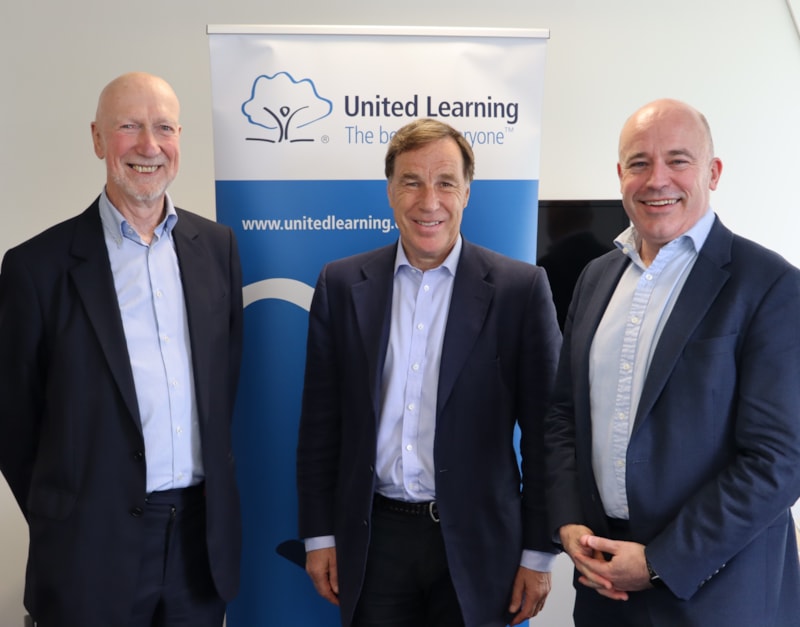 Richard Greenhalgh succeeded by Christian Brodie as Chair of United Learning’s Group Board
