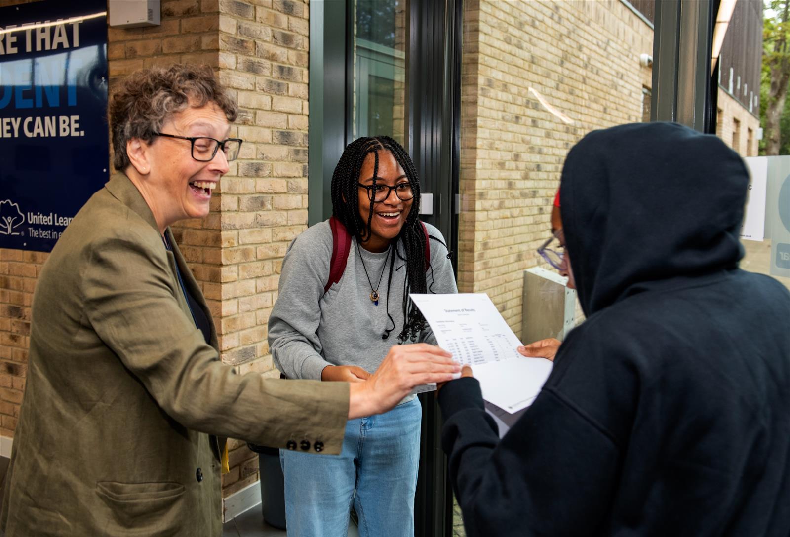 Results joy at The John Roan School on GCSE day