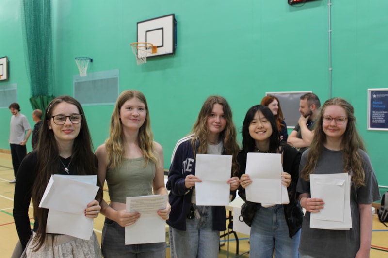 Year 11 pupils at Nova Hreod Academy celebrate GCSE success
