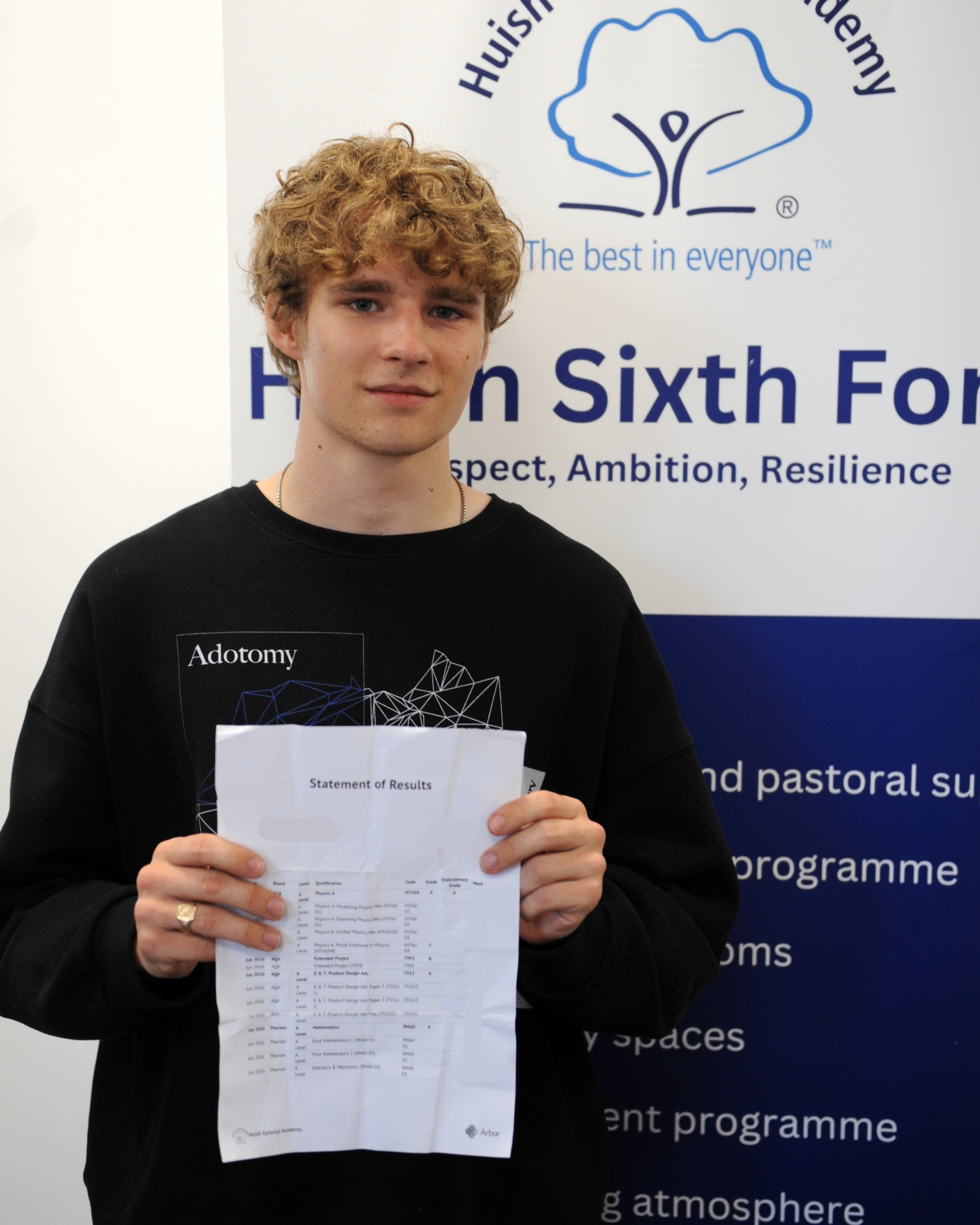 A Level celebrations at Huish Episcopi Academy