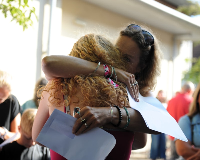 Year 11 pupils at Huish Episcopi Academy celebrate GCSE success